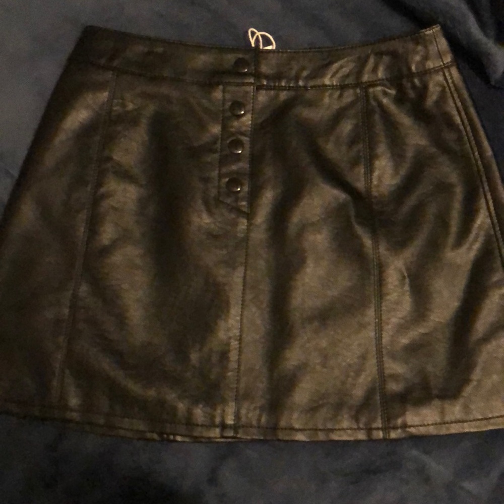 Black leather skirt from forever 21, never worn